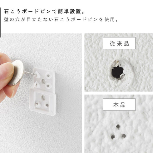 ウォール流せるトイレブラシホルダー プレート 石こうボード壁対応.|s4